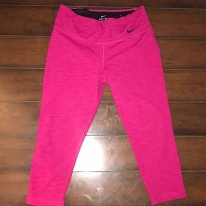 Pink nike workout leggings